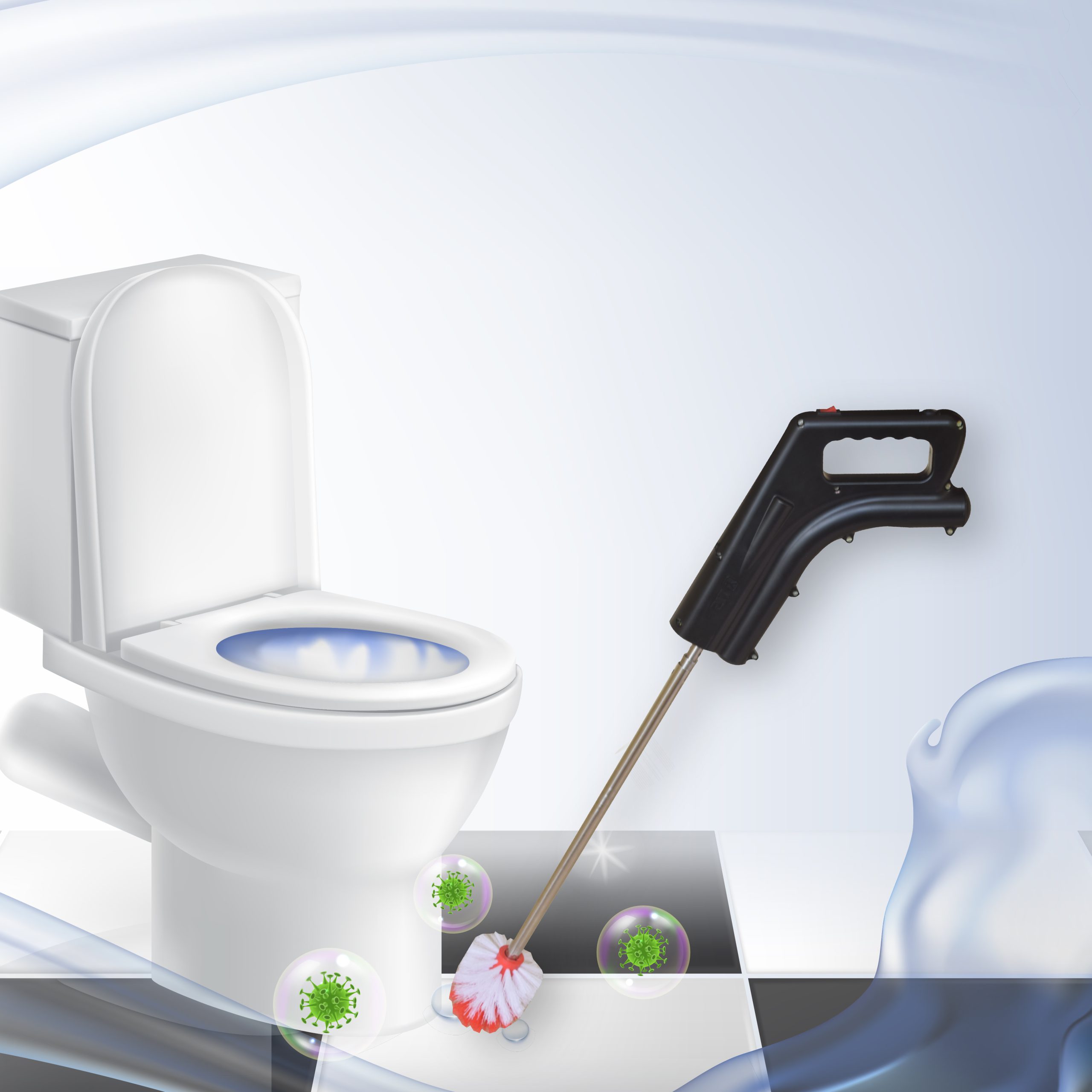 Oohanee - Electric power Cleaner for Toilet Cleaning, Wash basin, Kitchen  sink and Dusting